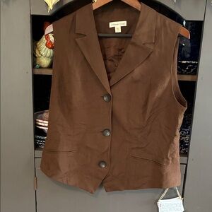 Coldwater Creek lined vest—vintage